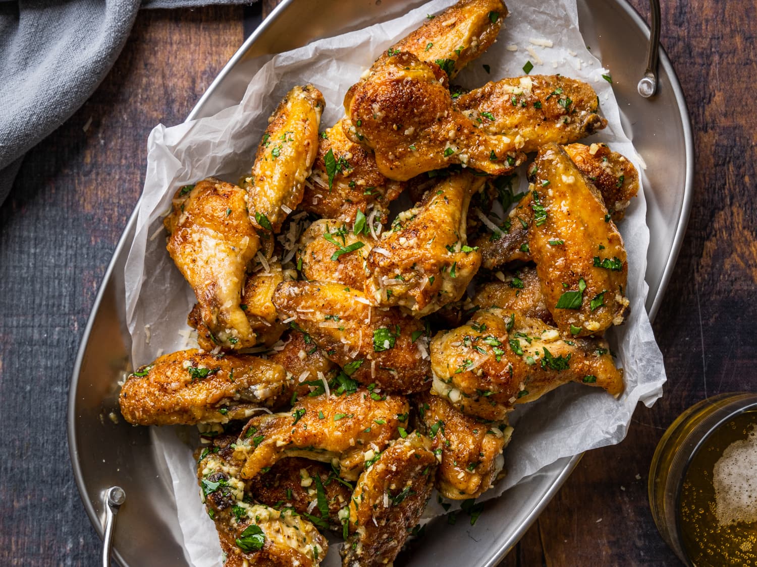 Chicken Garlic Parmesan wings Try easy recipe 20 minutes