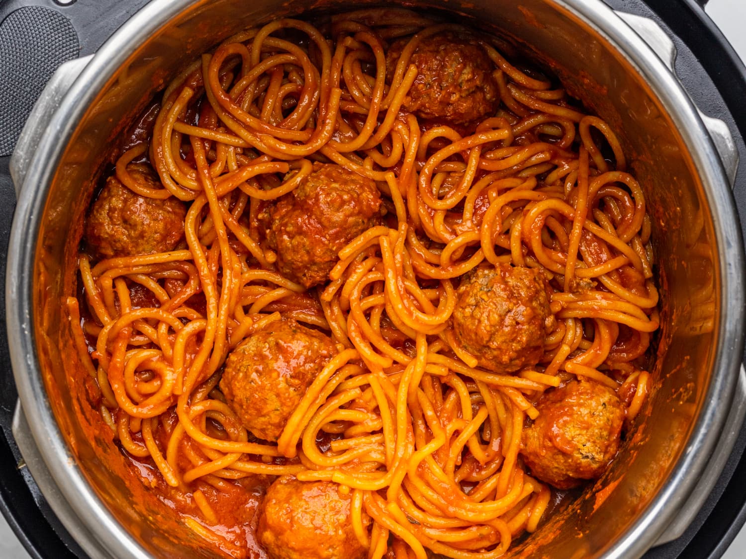 Pressure cooker spaghetti sauce meatballs shop