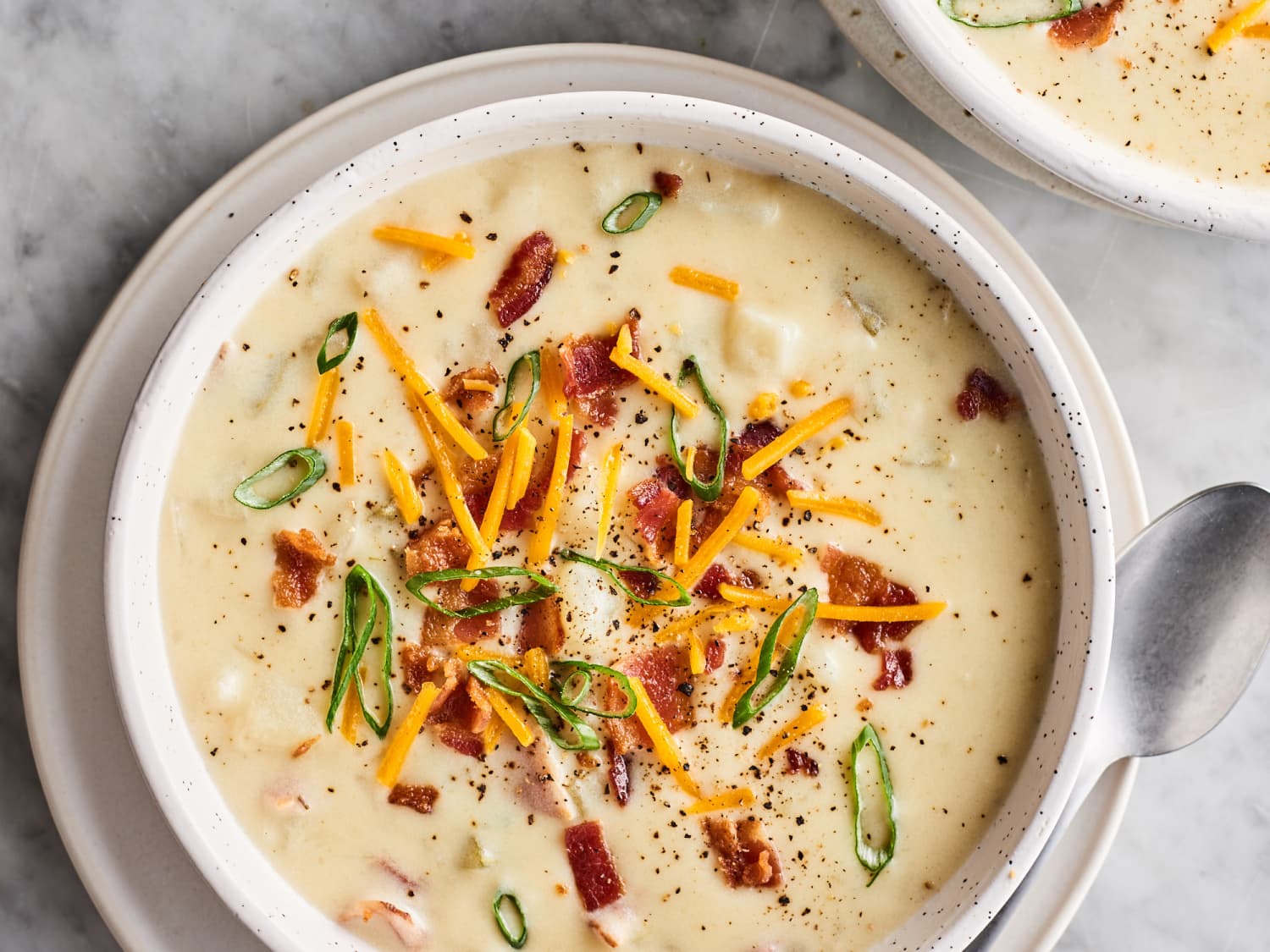 This Instant Pot Potato Soup Is Easy Creamy and Loaded with Bacon