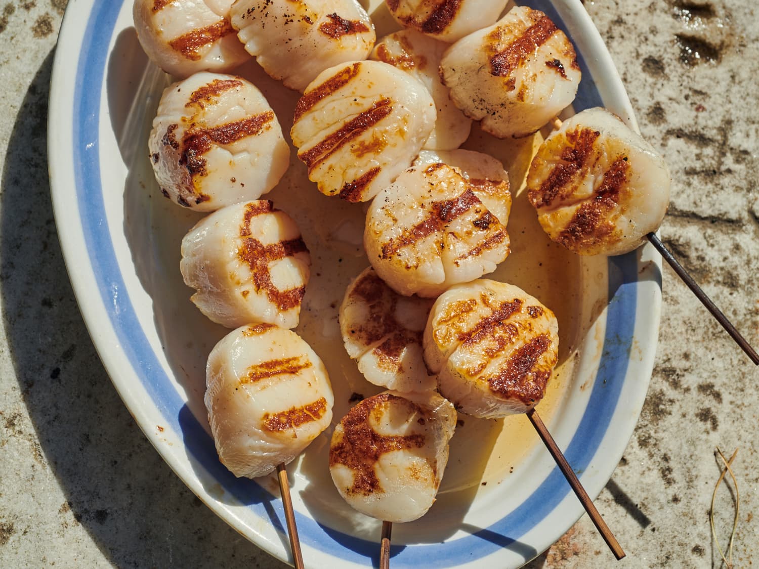 Grilled scallop skewers best sale