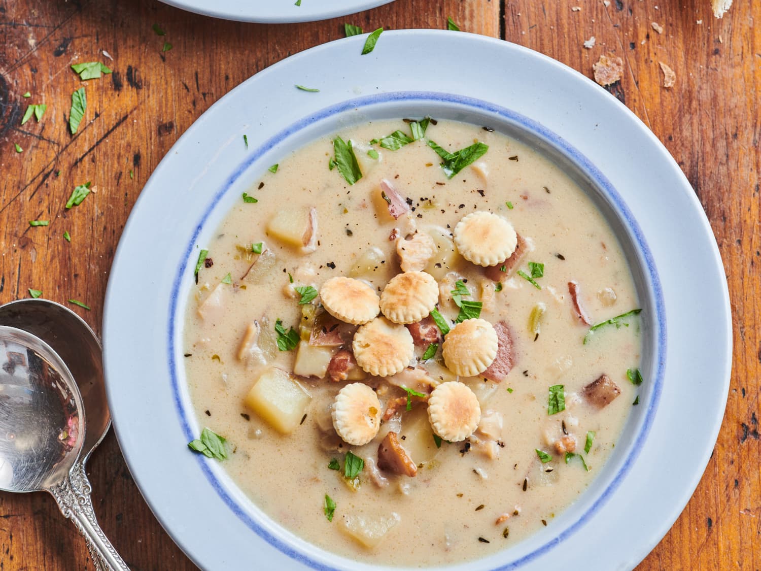Ingredients for clam chowder sale