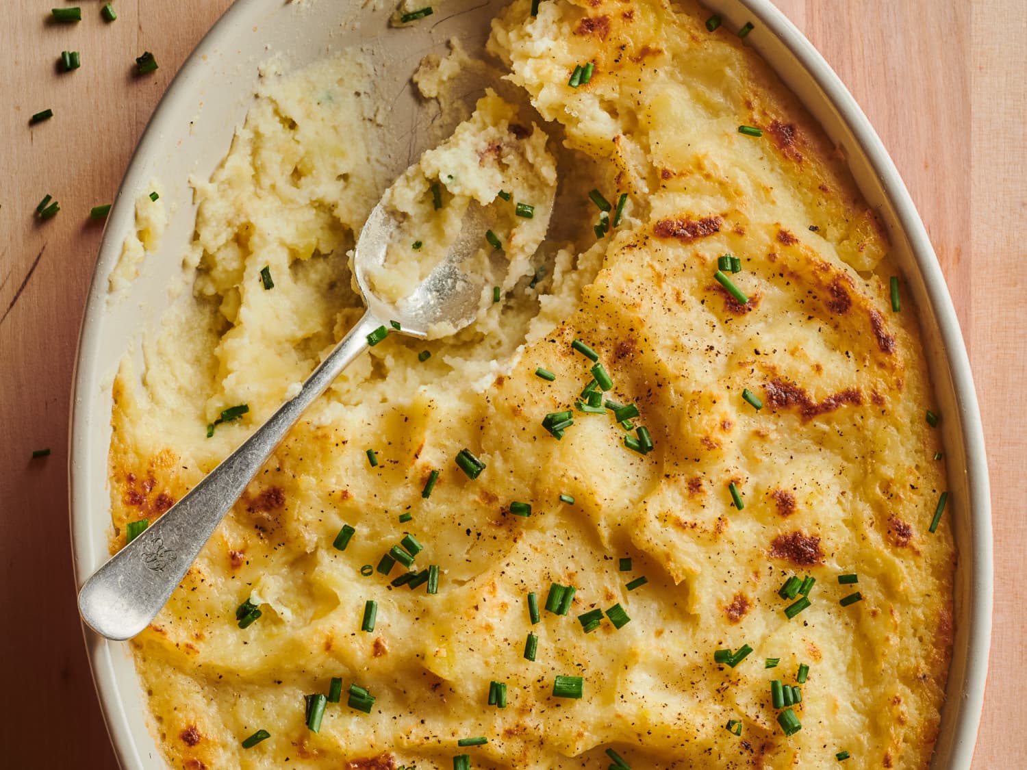 Cheesy Baked Mashed Potatoes