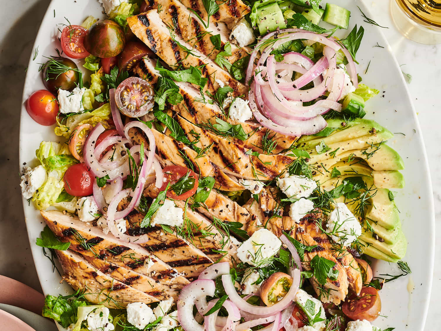Big Beautiful Grilled Chicken Salad