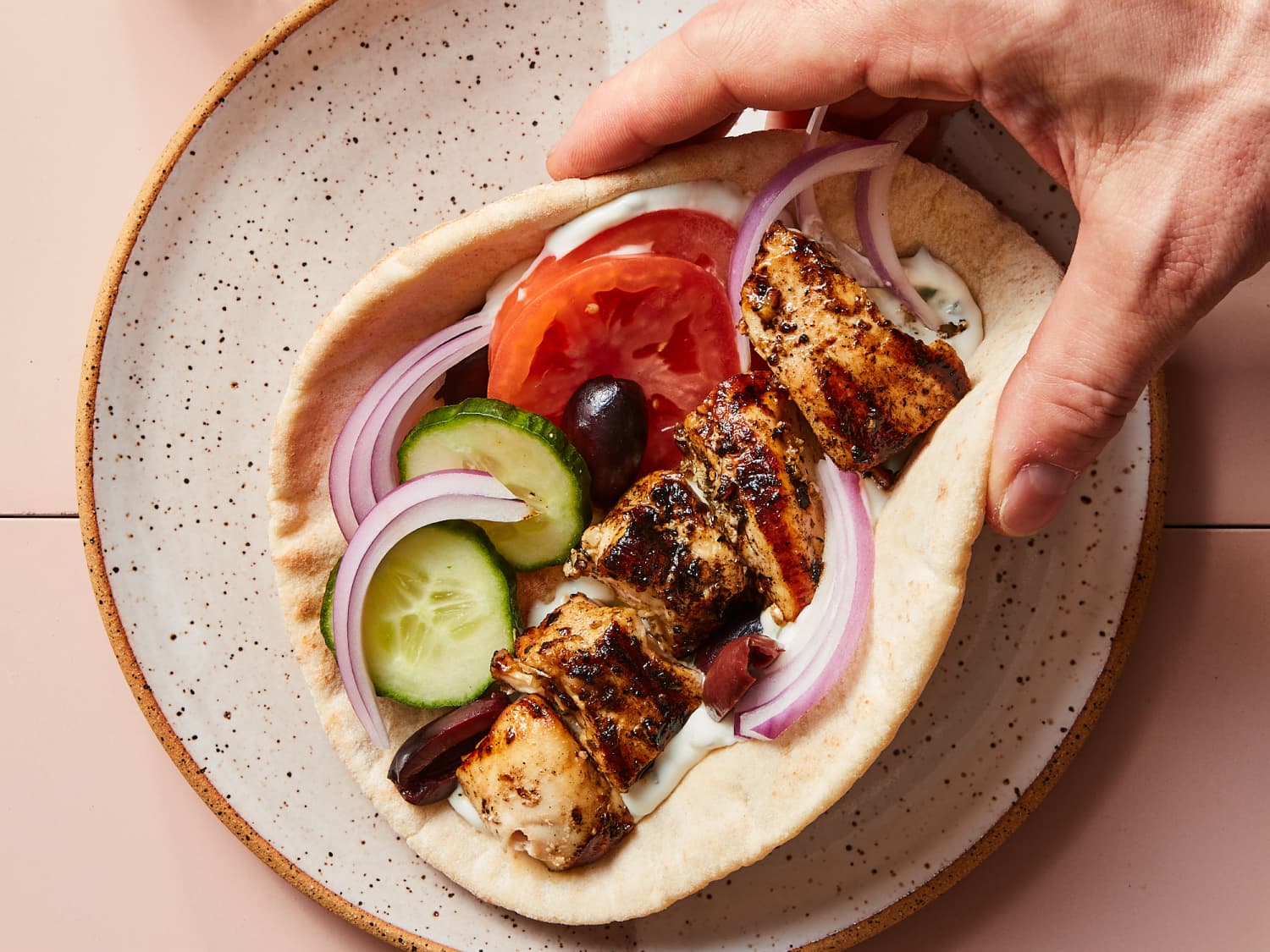Shish kabob baskets top