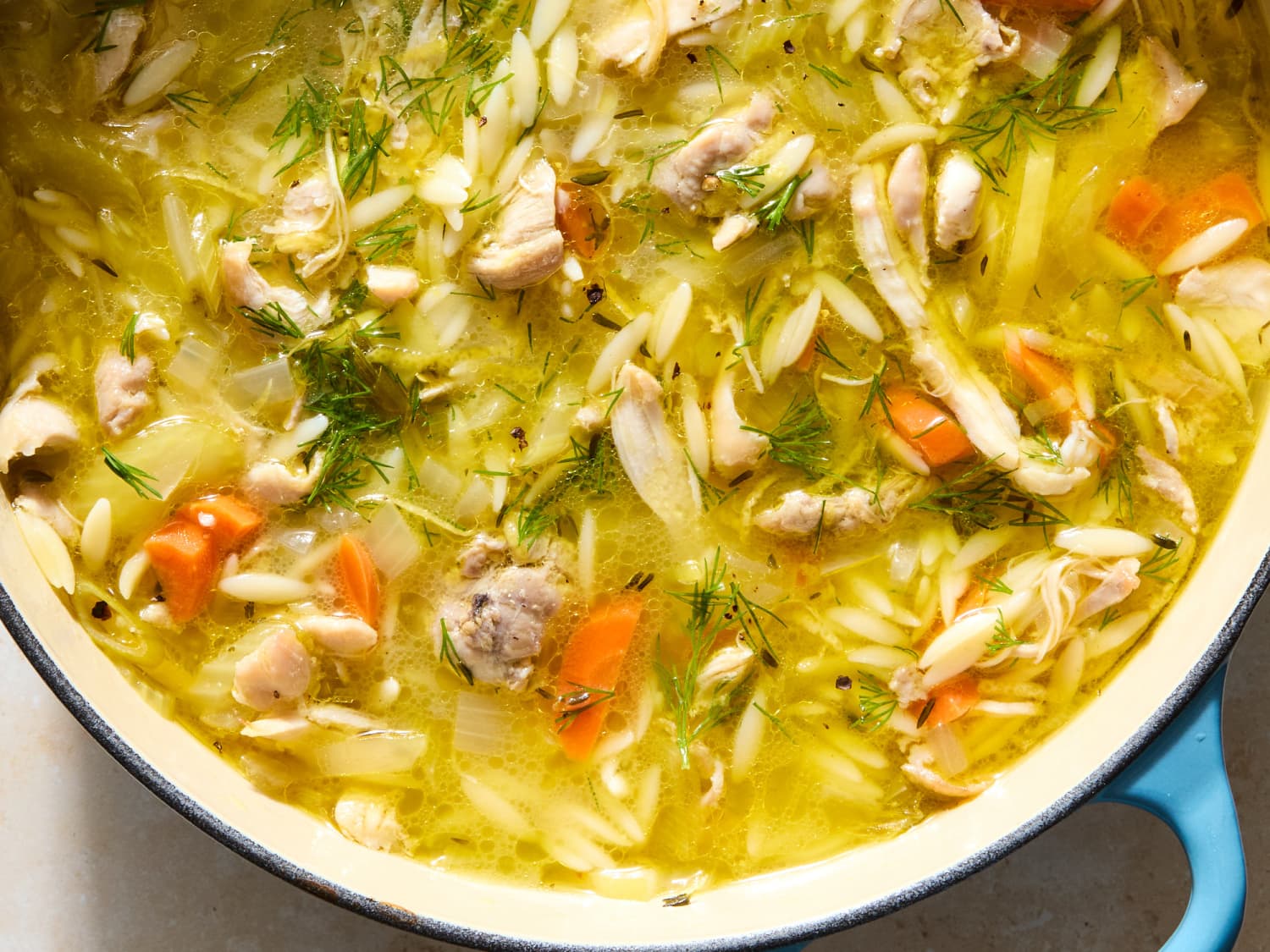 Lemon orzo store soup