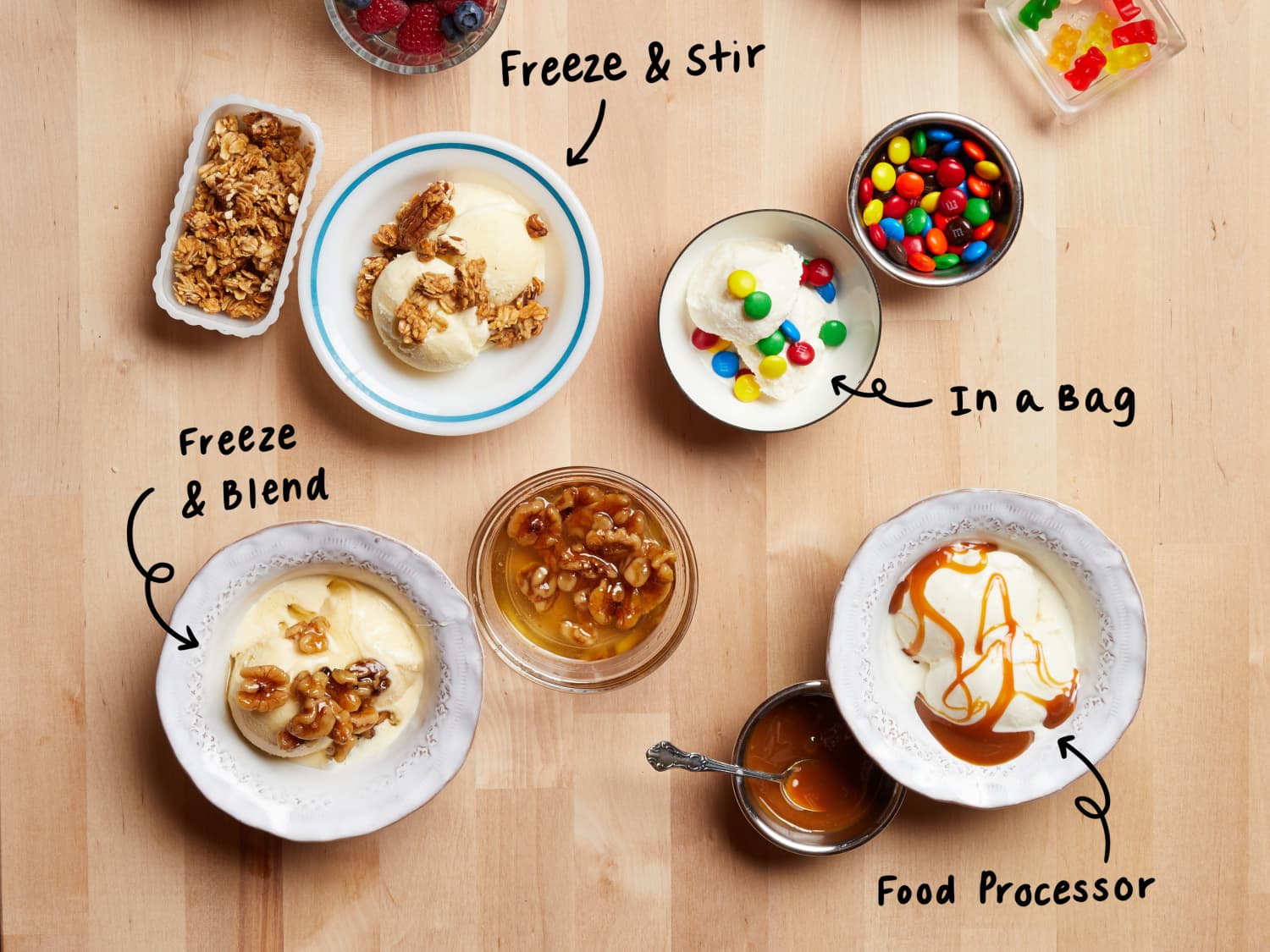 Ice top cream makes