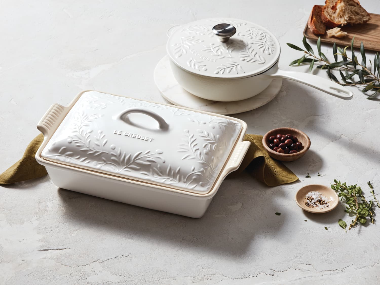 Le Creuset's New Olive Branch Collection Includes Some of Their