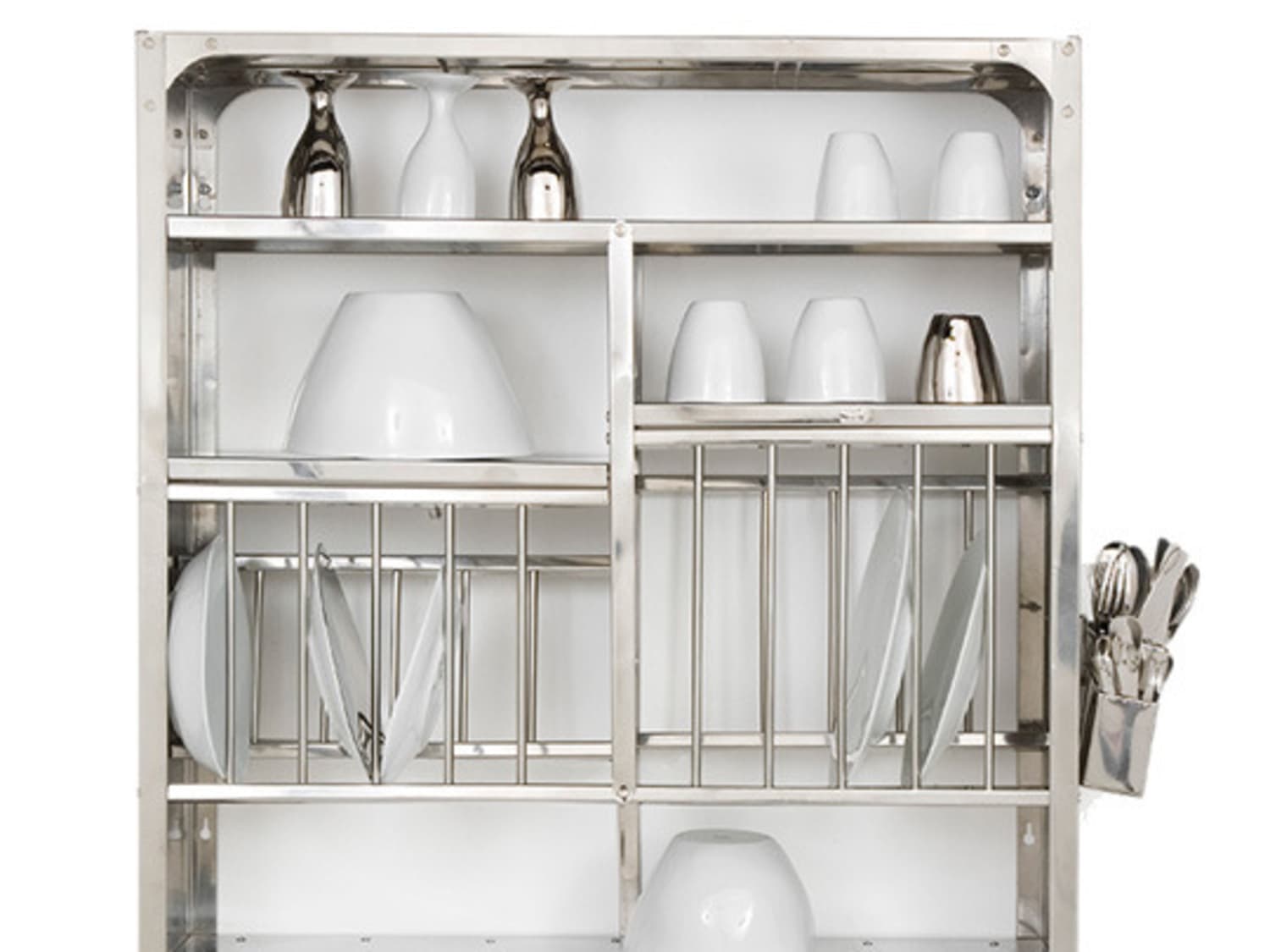 Metal plate rack wall top
