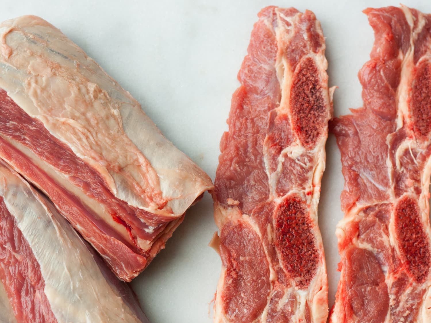 Cross cut top ribs