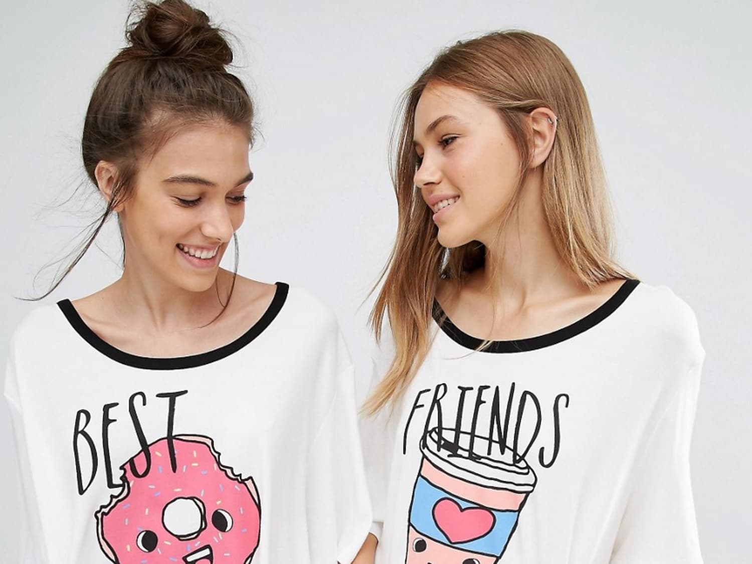 Matching best friend pajamas sale