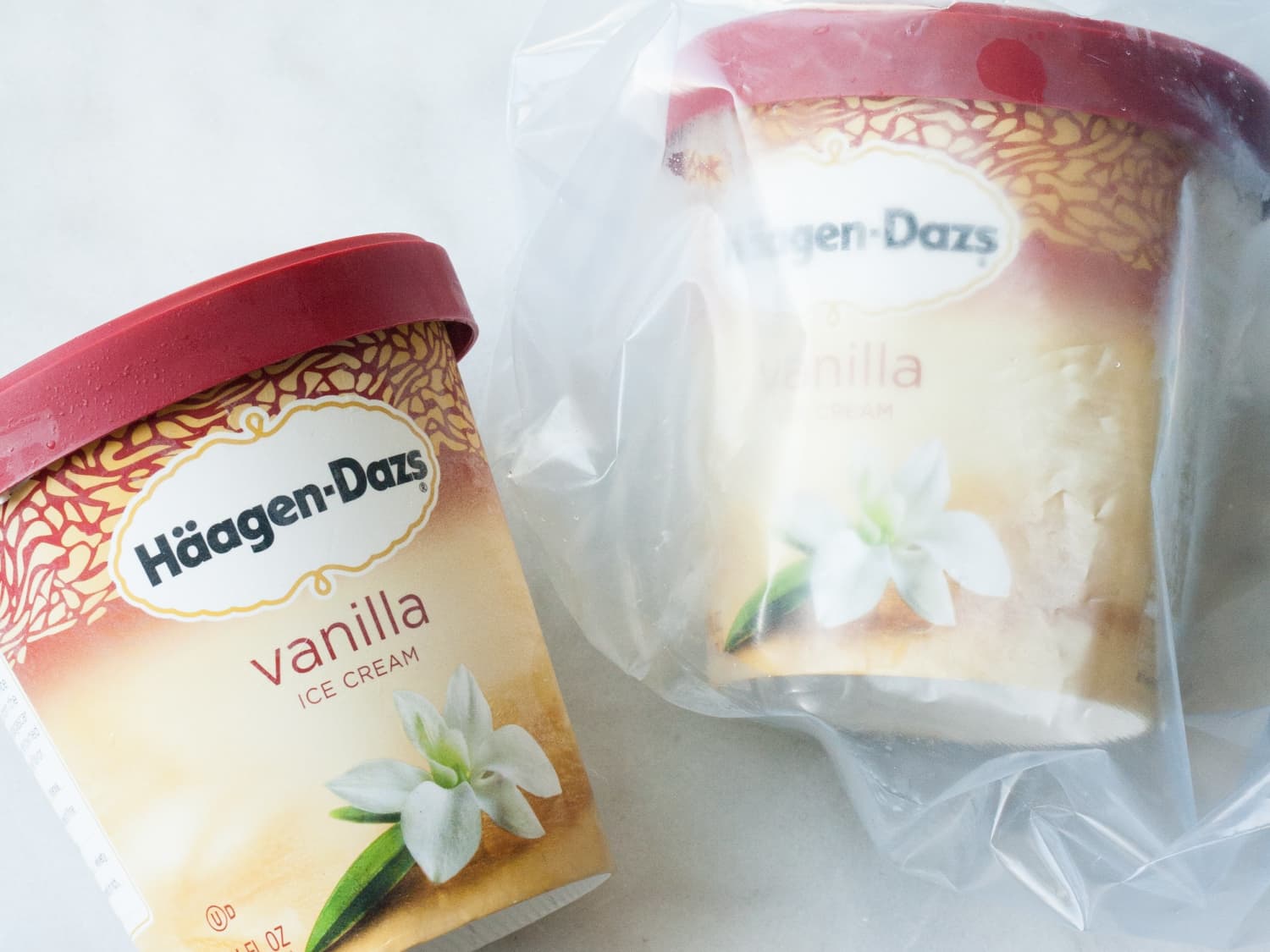 Ice cream in freezer hotsell bag
