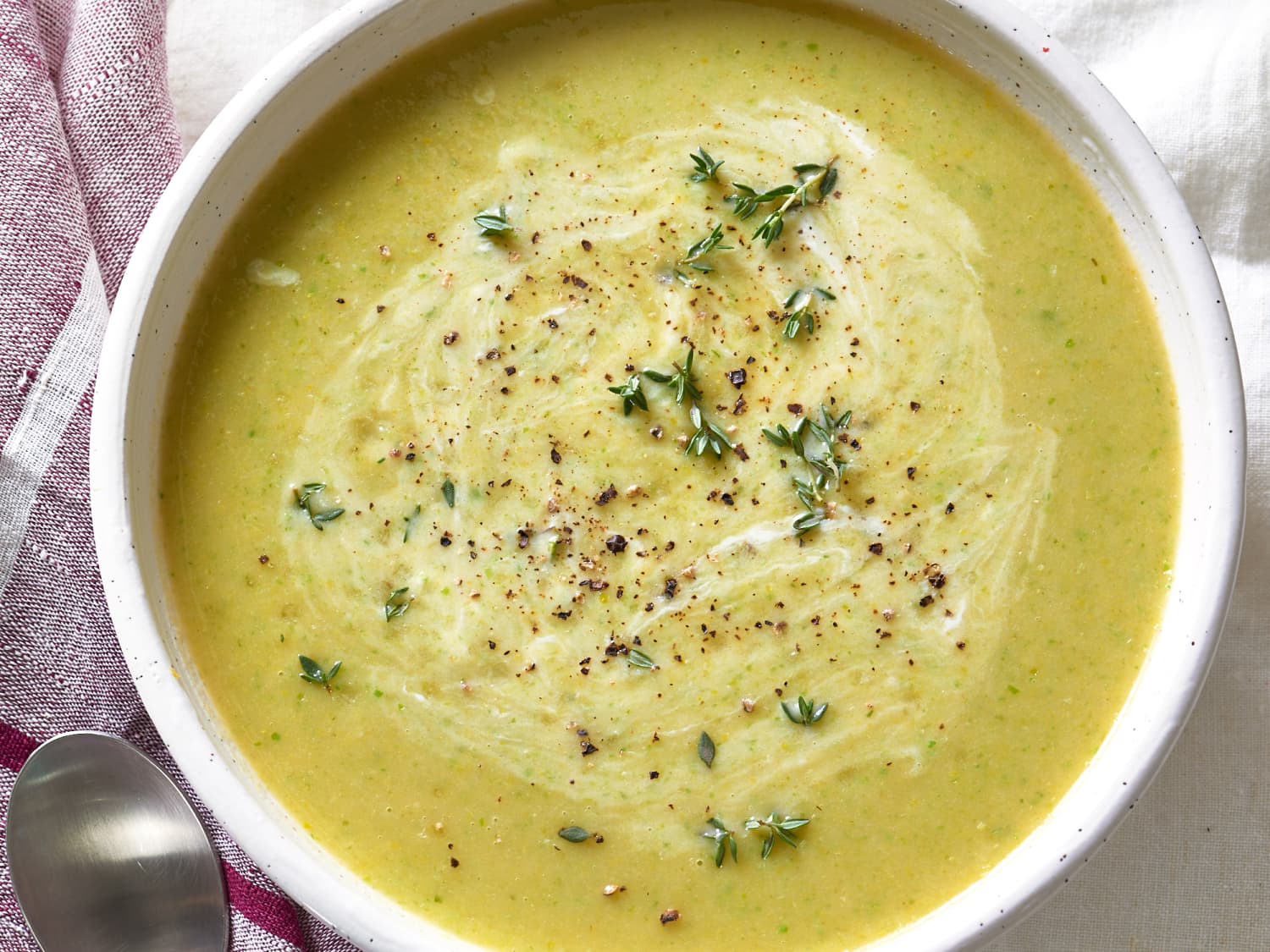 The best potato top and leek soup