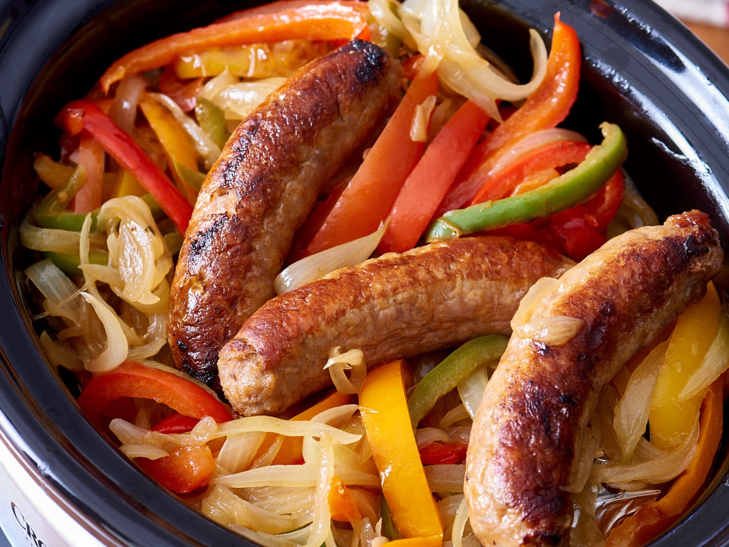 Instant pot slow 2024 cooker sausage and peppers