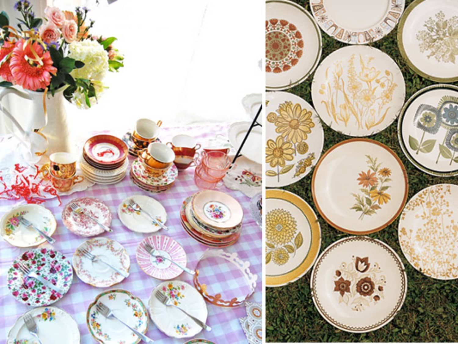 Easy Entertaining Mismatched China The Kitchn