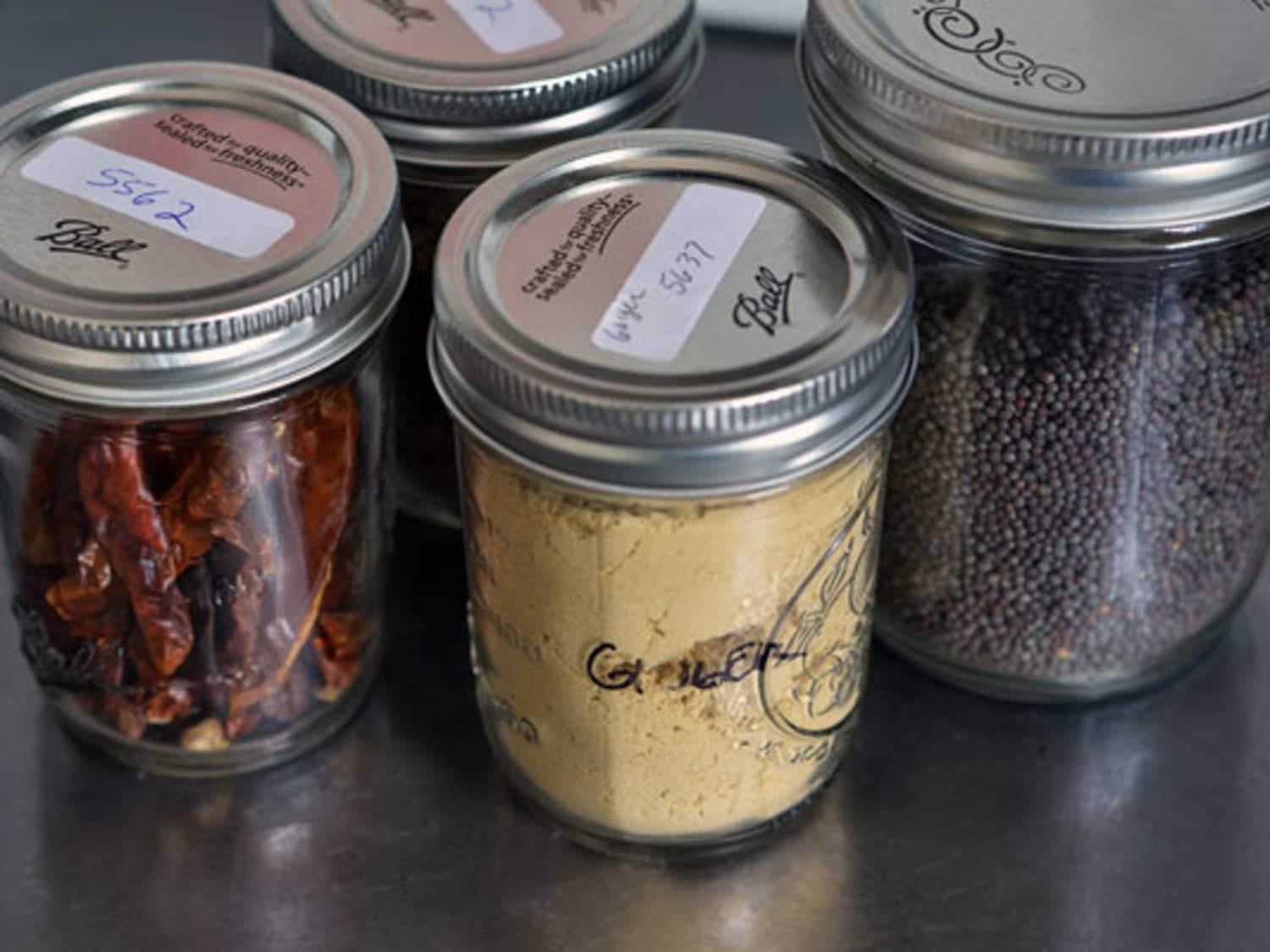 Indian shop spice jars