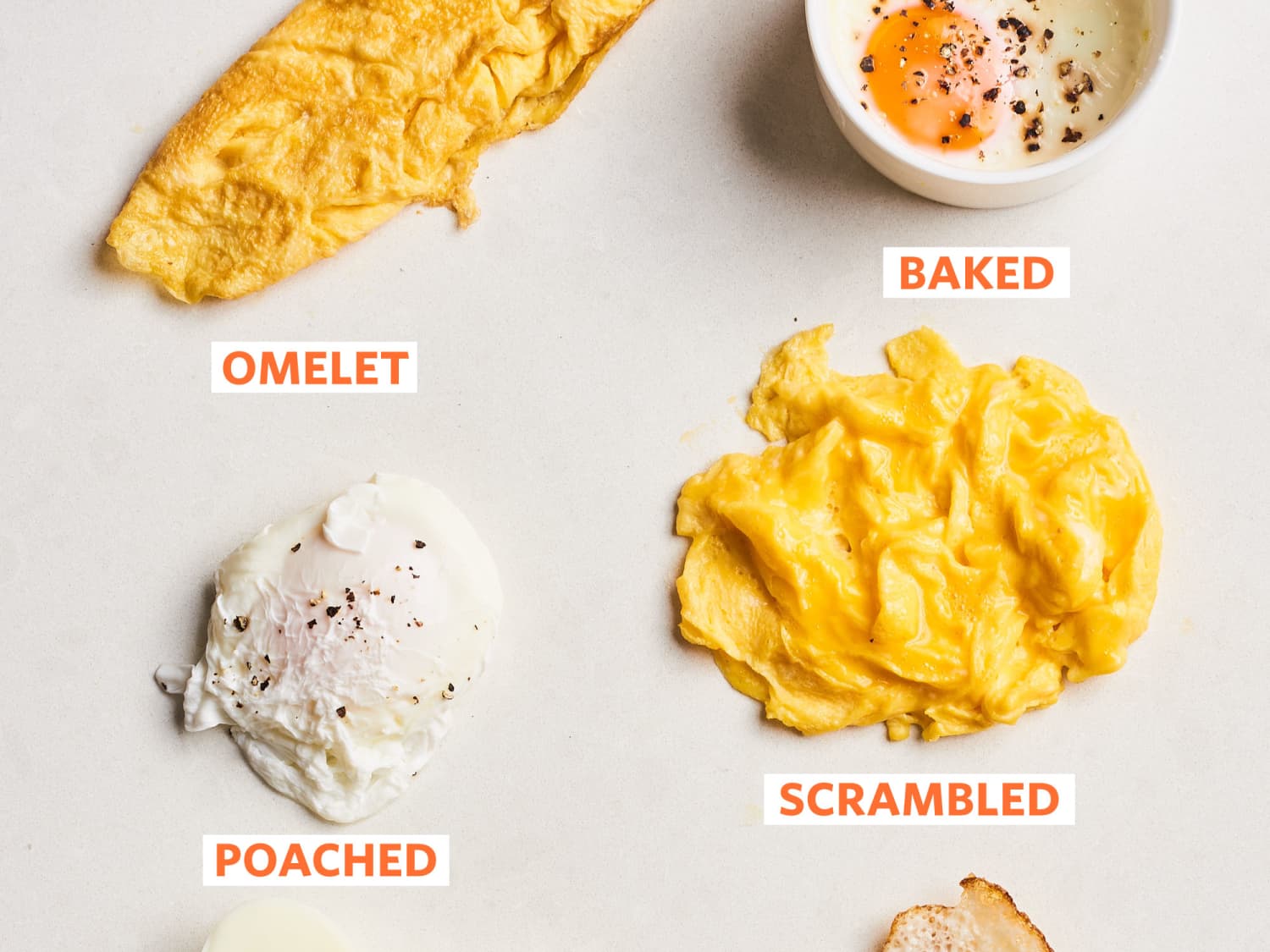 Ways eggs are on sale cooked