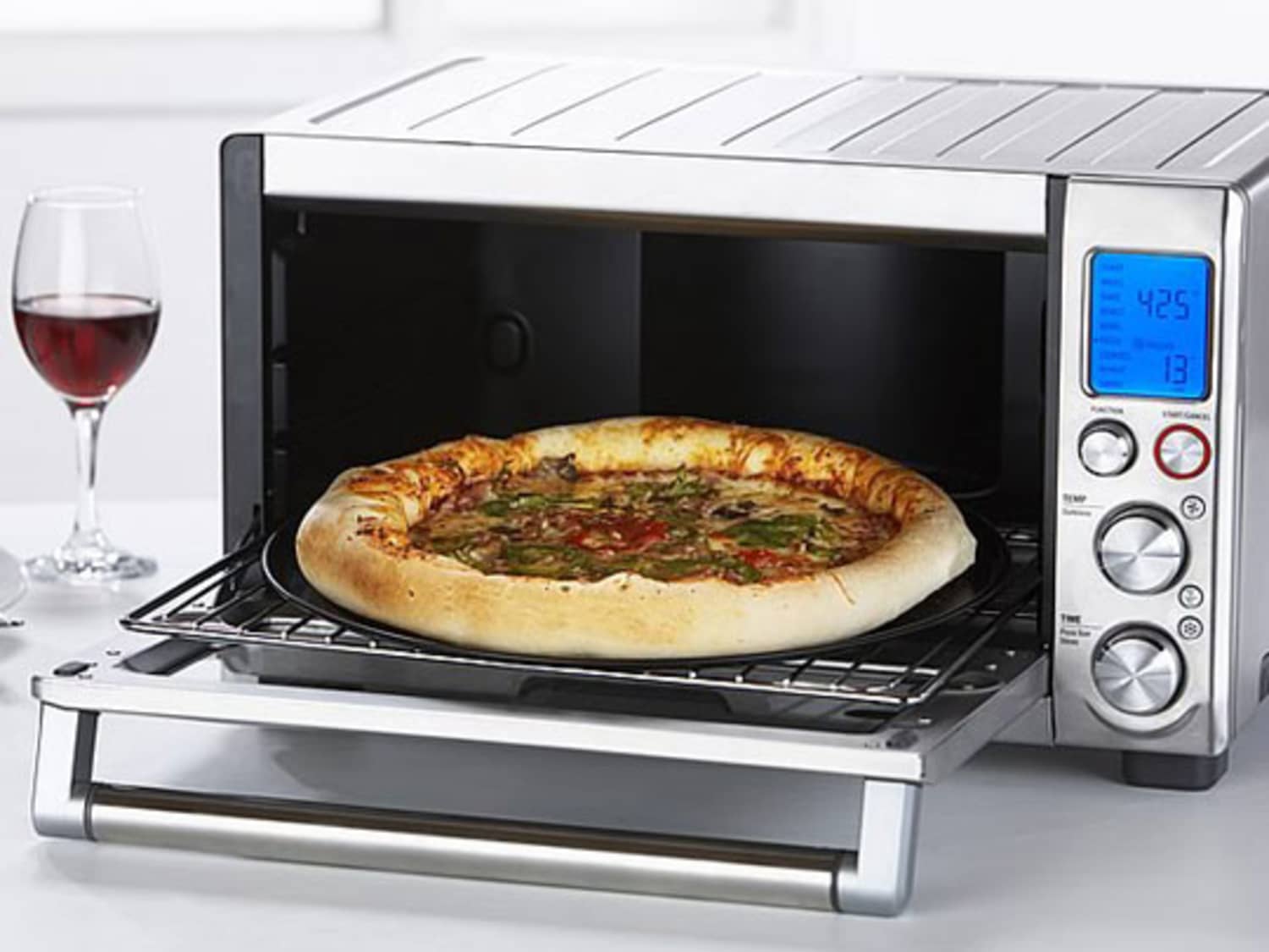 Toaster oven baking stone top