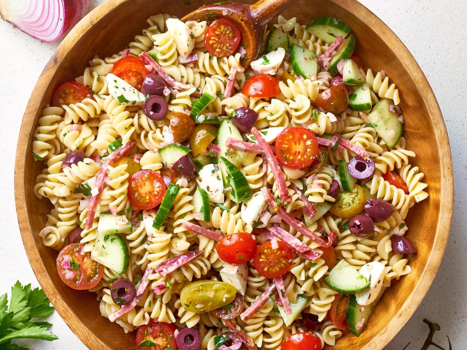 Homemade online pasta salad