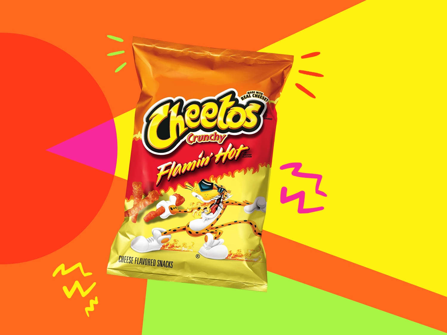Cheetos Crunchy Cheese Flavored Snacks Flamin' Hot Flavored, | lupon.gov.ph