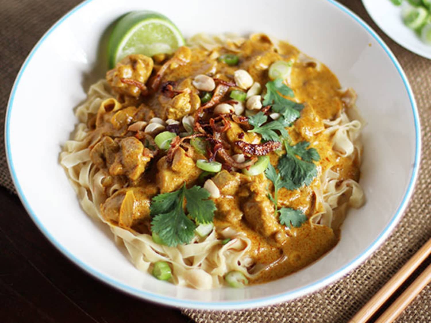 Recipe Egg Noodles with Rich Chicken Curry Sauce Khao Soi