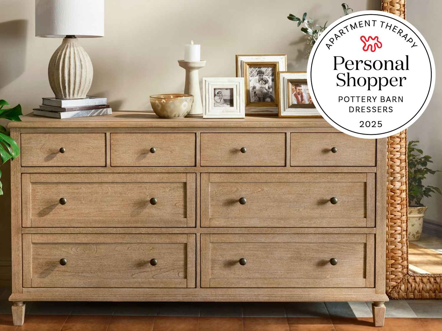 pottery barn brown dresser Rory 5-Drawer Changing Table, Heritage White