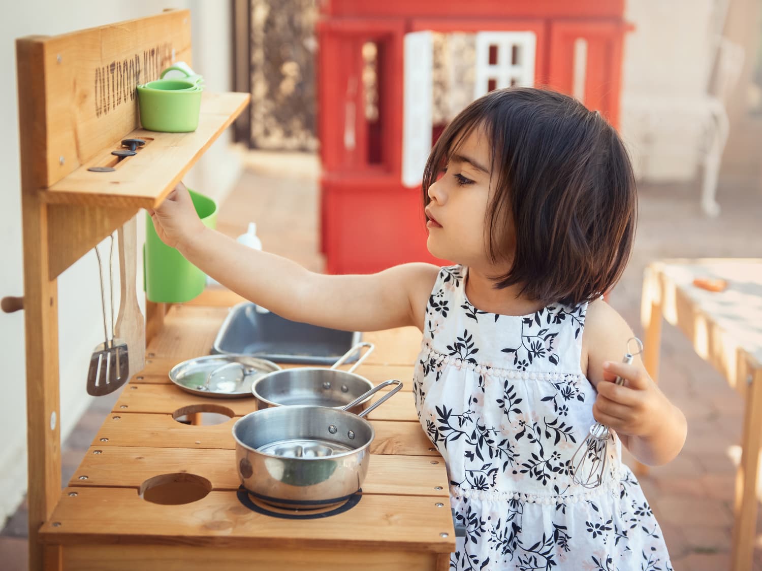 Hape Wooden Black Coffee Maker Kitchen Set with Accessories| Pretend Play  Toy Set for Kids Ages 3 Years and Up