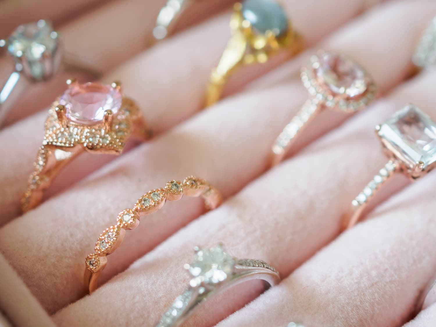 Gemstone engagement rings trend on sale