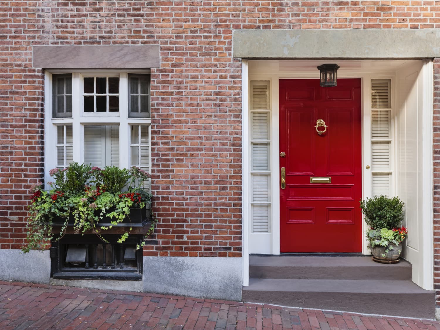 Red clearance front door