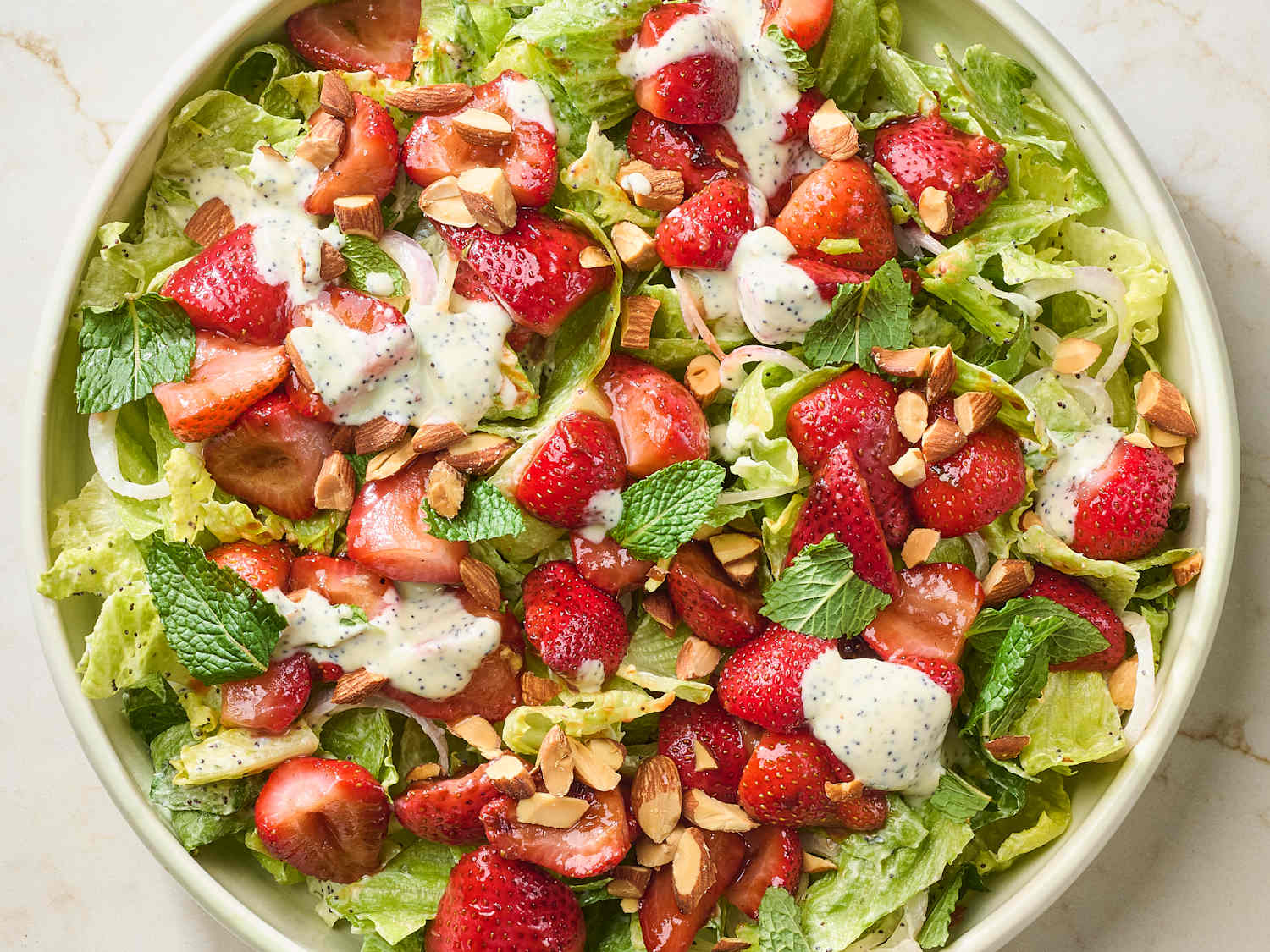 strawberry salad dressing with Balsamic Vinaigrette Caramelized Strawberry Salad with Boursin
