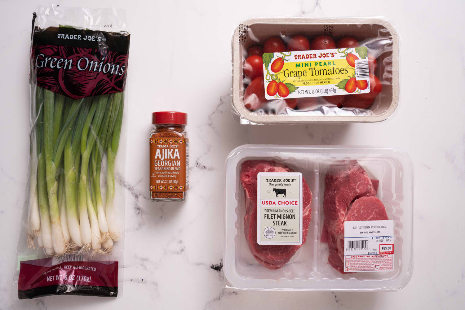 An Easy Trader Joe’s Family Dinner: Steak with Tomato and Ajika Pan Sauce