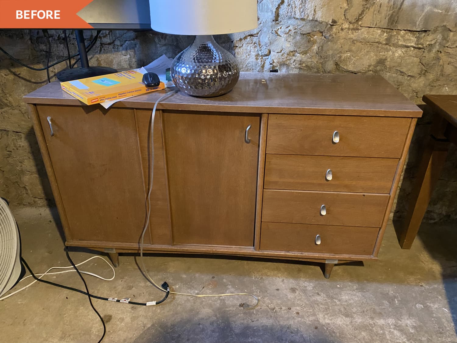 Before and After: A $40 Redo Turns a Scuffed-Up Dresser into a Statement Piece