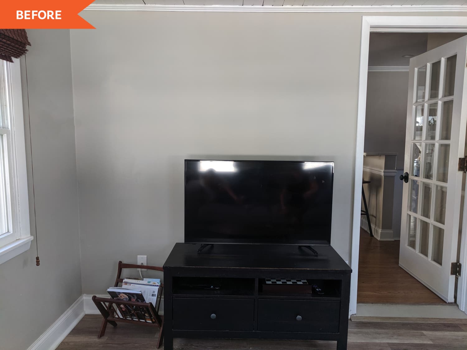 Before and After: A TV Wall Shakes Its “Just-Moved Emptiness” with a Small-Budget, Big-Impact Redo