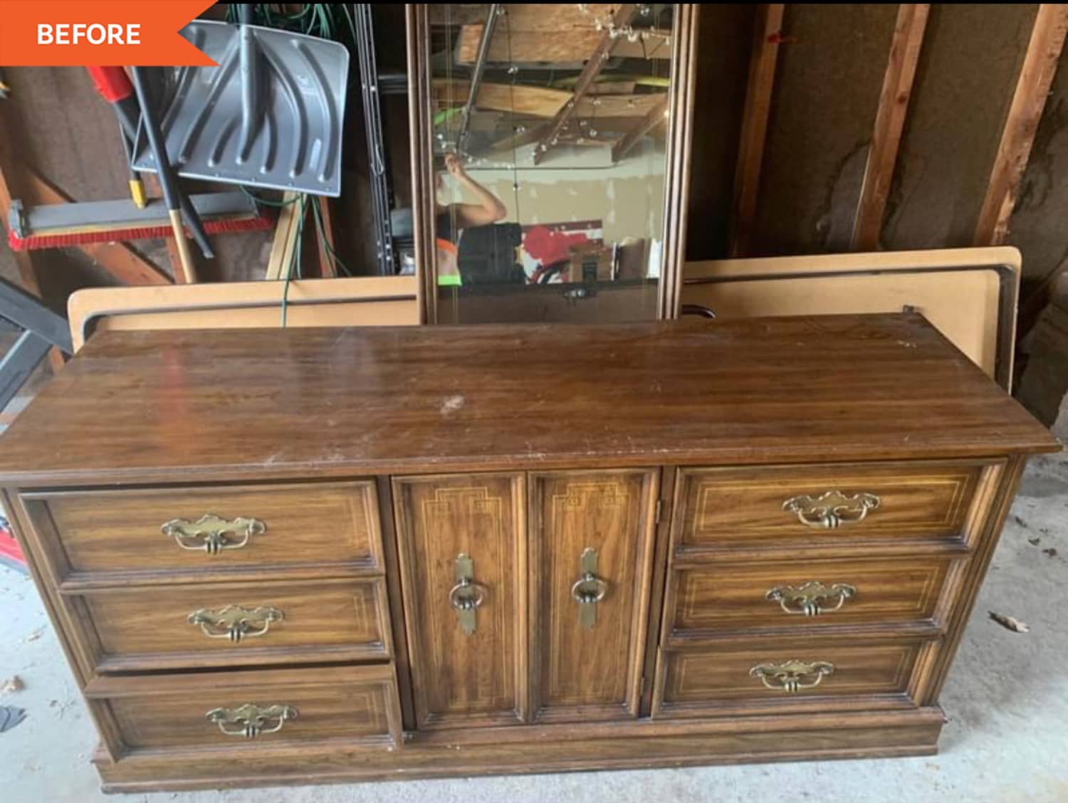Before and After: A Secondhand Bedroom Dresser Gets a New Life as a Functional Kitchen Feature