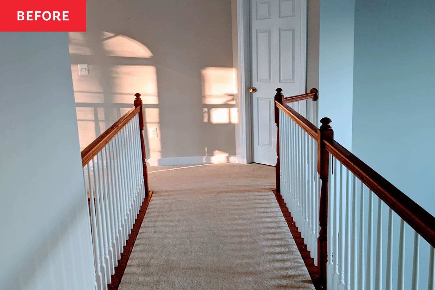 Before and After: An Empty Stair Landing Gets a Stylish Redo That’s Surprisingly Practical, Too