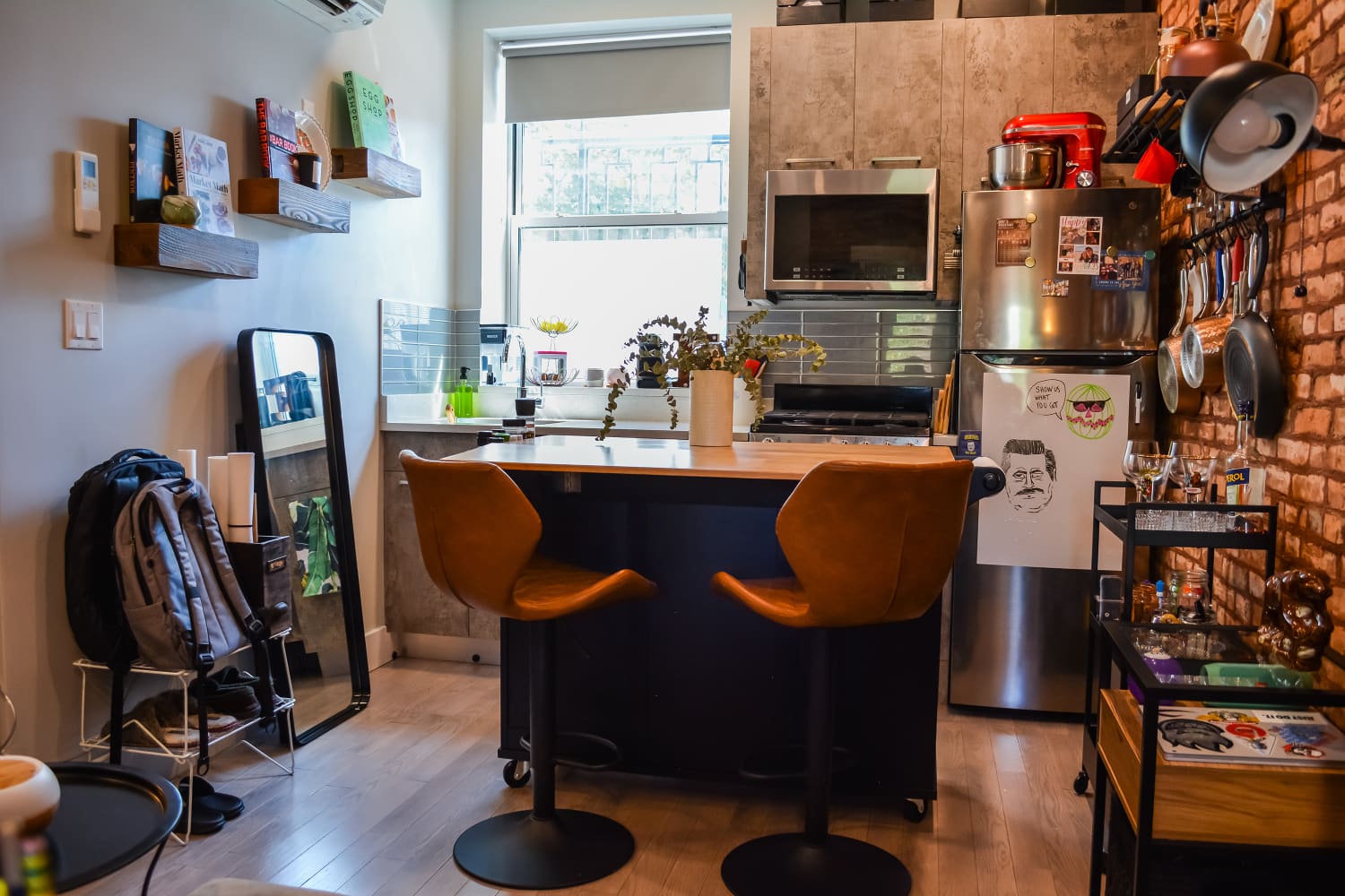 3 Clever Kitchen Storage Ideas From This Tiny 180-Square-Foot Brooklyn Studio