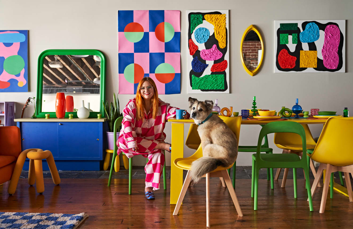 This Polychromatic Loft Is Proof You Can Have a Colorful Home on a Budget