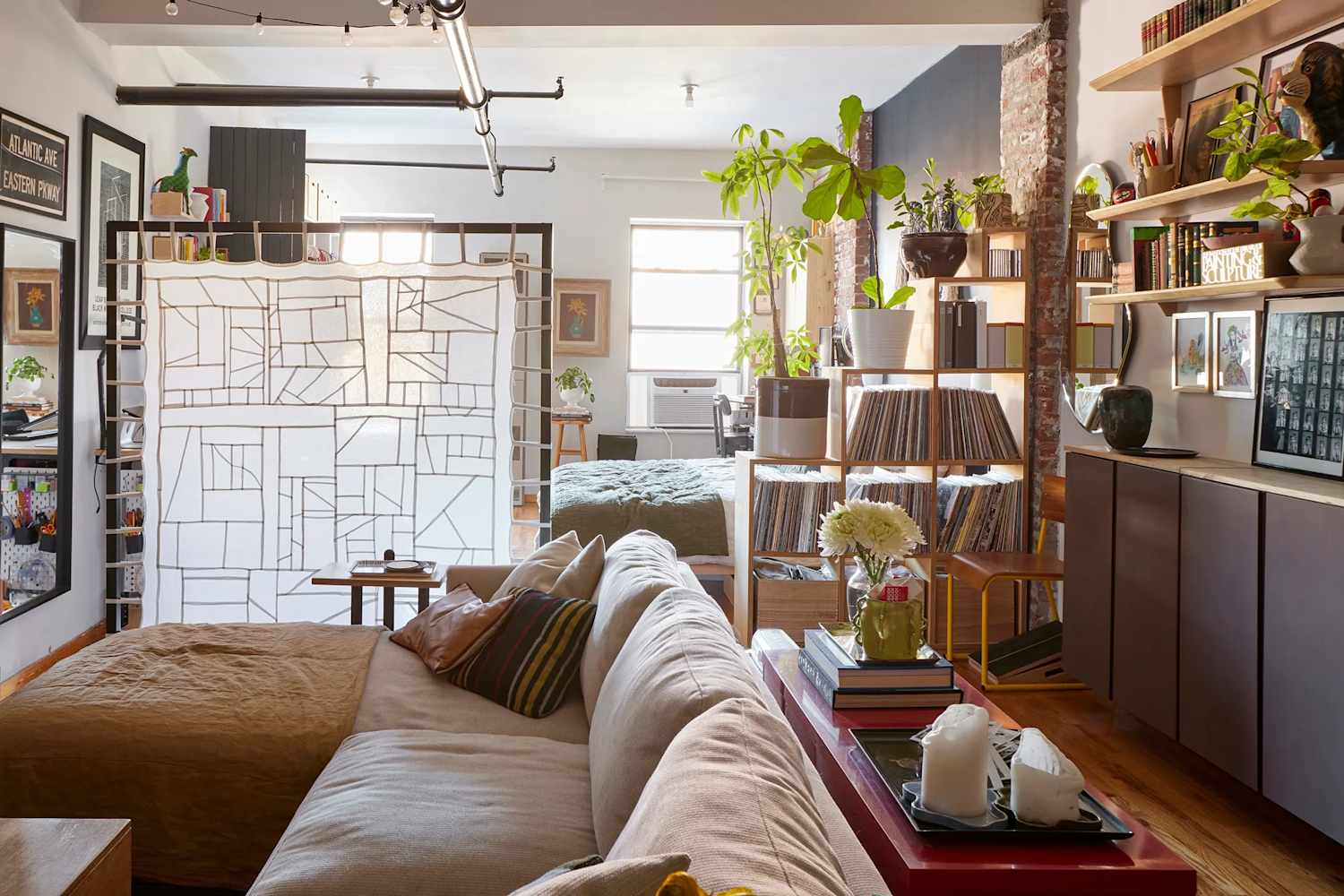 These Renters Built a Dream Brooklyn Loft with DIY Furniture (and Lots of Plywood!)