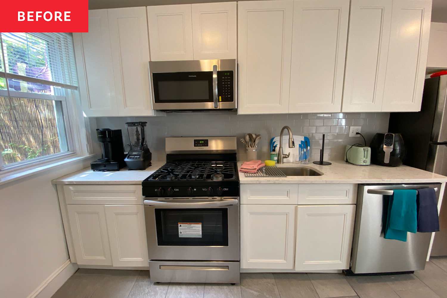 A “Millennial Gray” Kitchen Gets a Dramatic $3,000 Makeover, Thanks to IKEA Cabinets