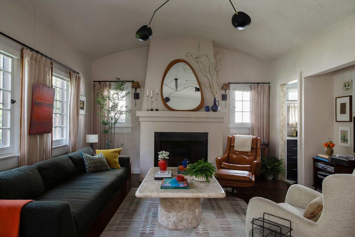 This 540-Square-Foot, 100-Year-Old Rental Is Now a Layered, Laid Back Home