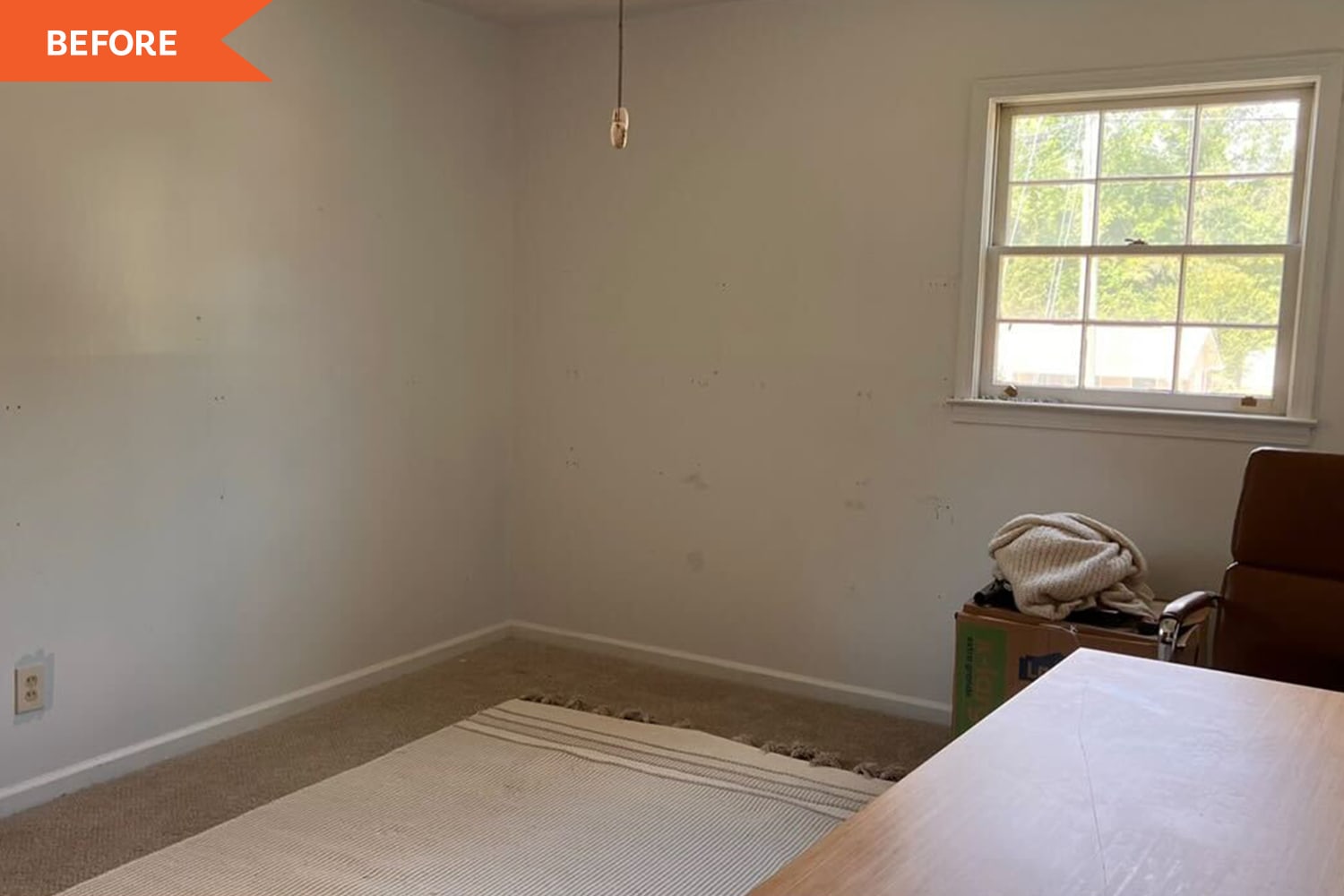 Before & After: A Spare Bedroom Gets Transformed into a Bright Home Office