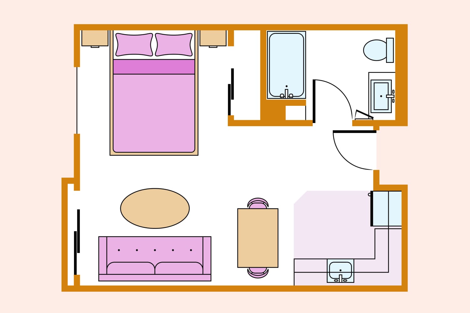3 Studio Apartment Layout Ideas You Should Steal from One Very Creative ...