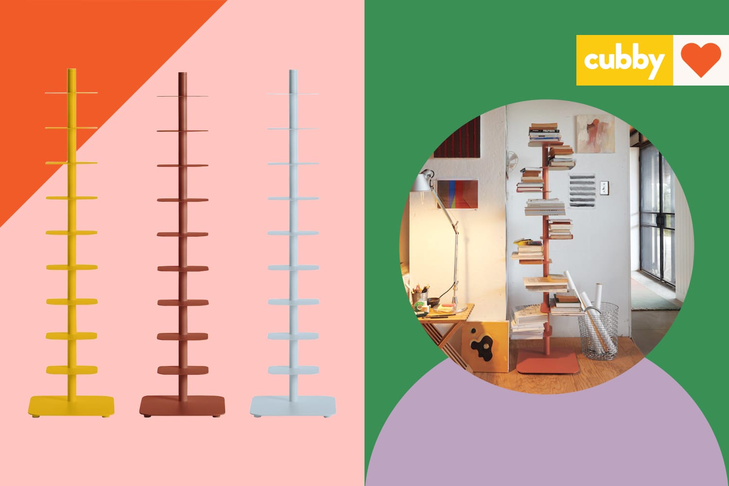 This Vertical Bookshelf Is the Best Thing for Big Readers with Small