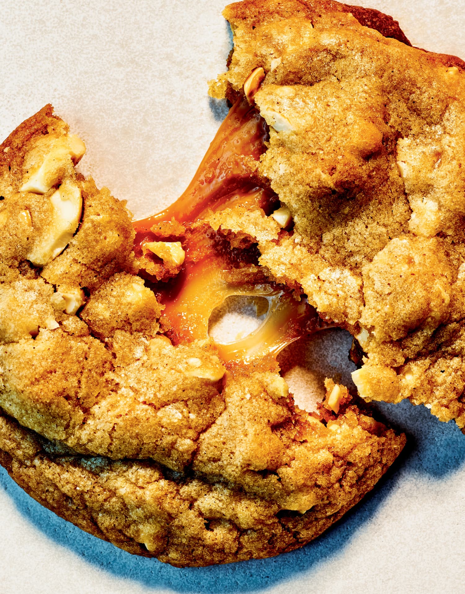 These Salty-Sweet Cashew Cookies Have a Molten Caramel Center