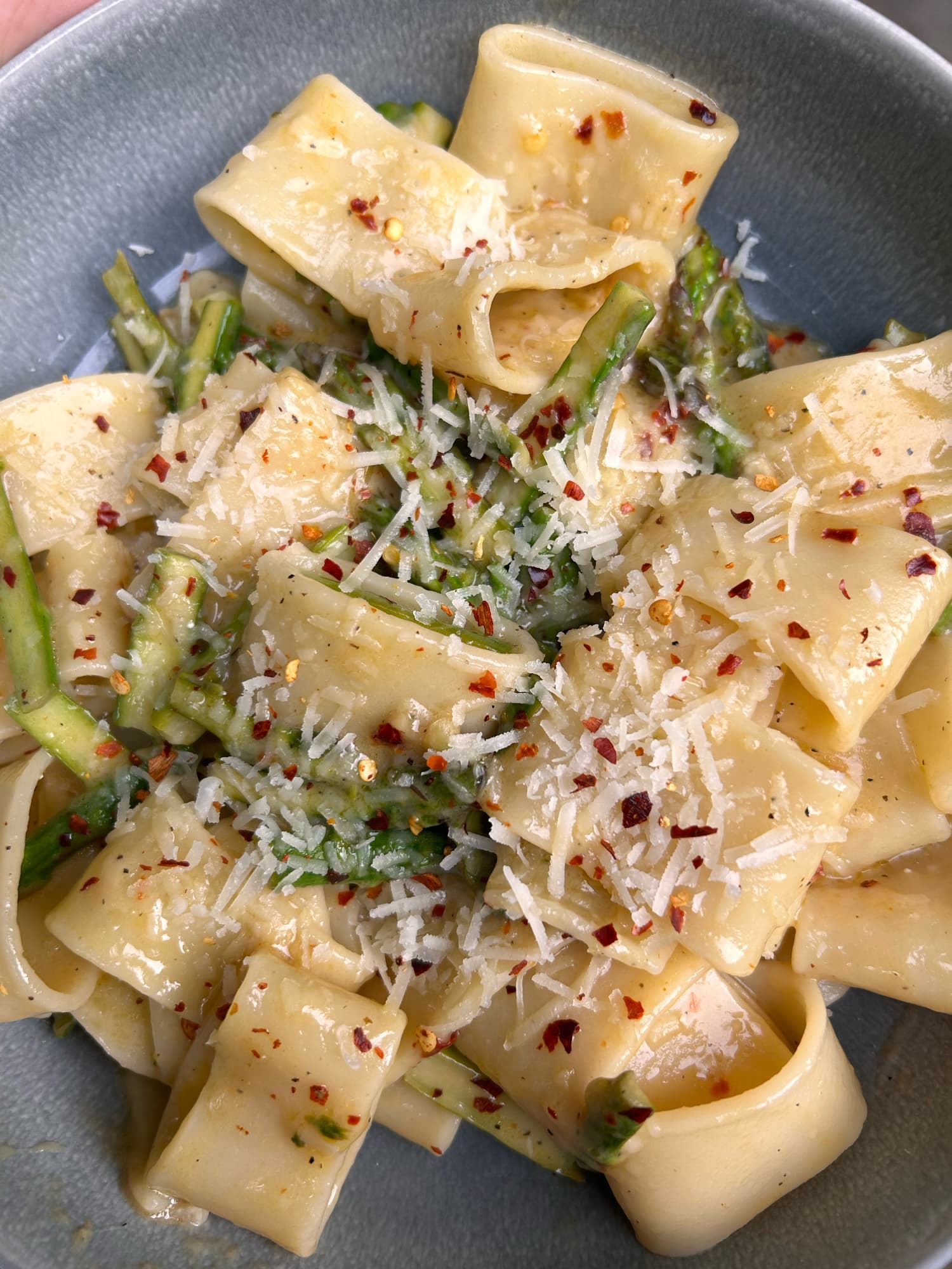 I Tried the Wildly Viral 5-Ingredient Asparagus Pasta Recipe and It Was So Good, I Made It Twice