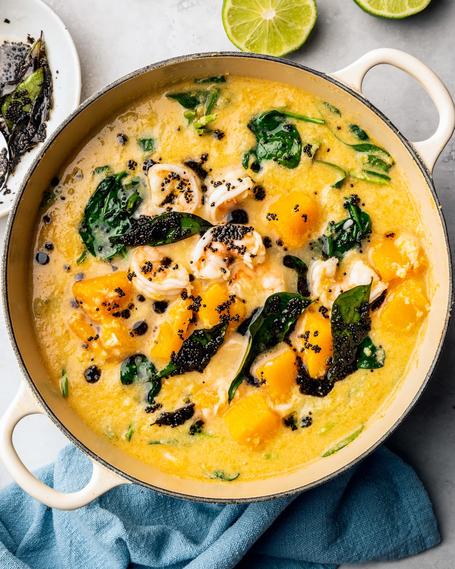 Coconut Shrimp Curry with Butternut Squash and Spinach