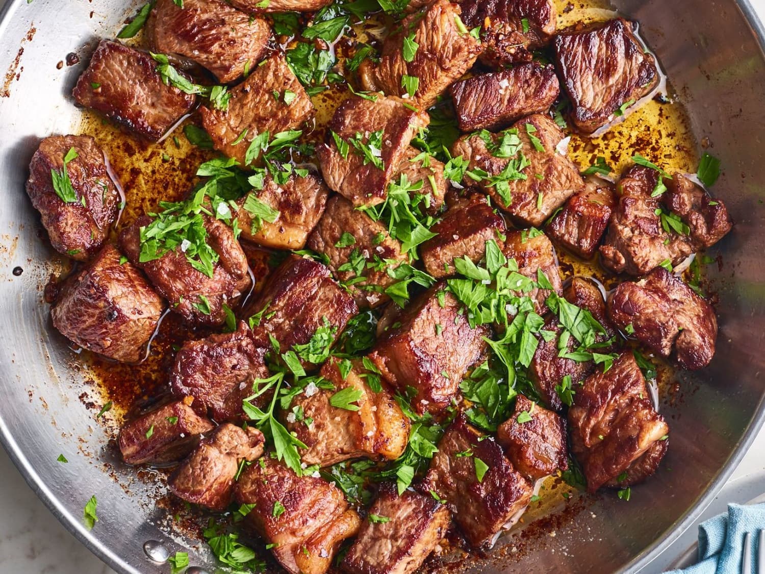 4-Ingredient Garlic Butter Steak Bites Are the Easiest Dinner You’ll Ever Make (My Family LOVES Them)