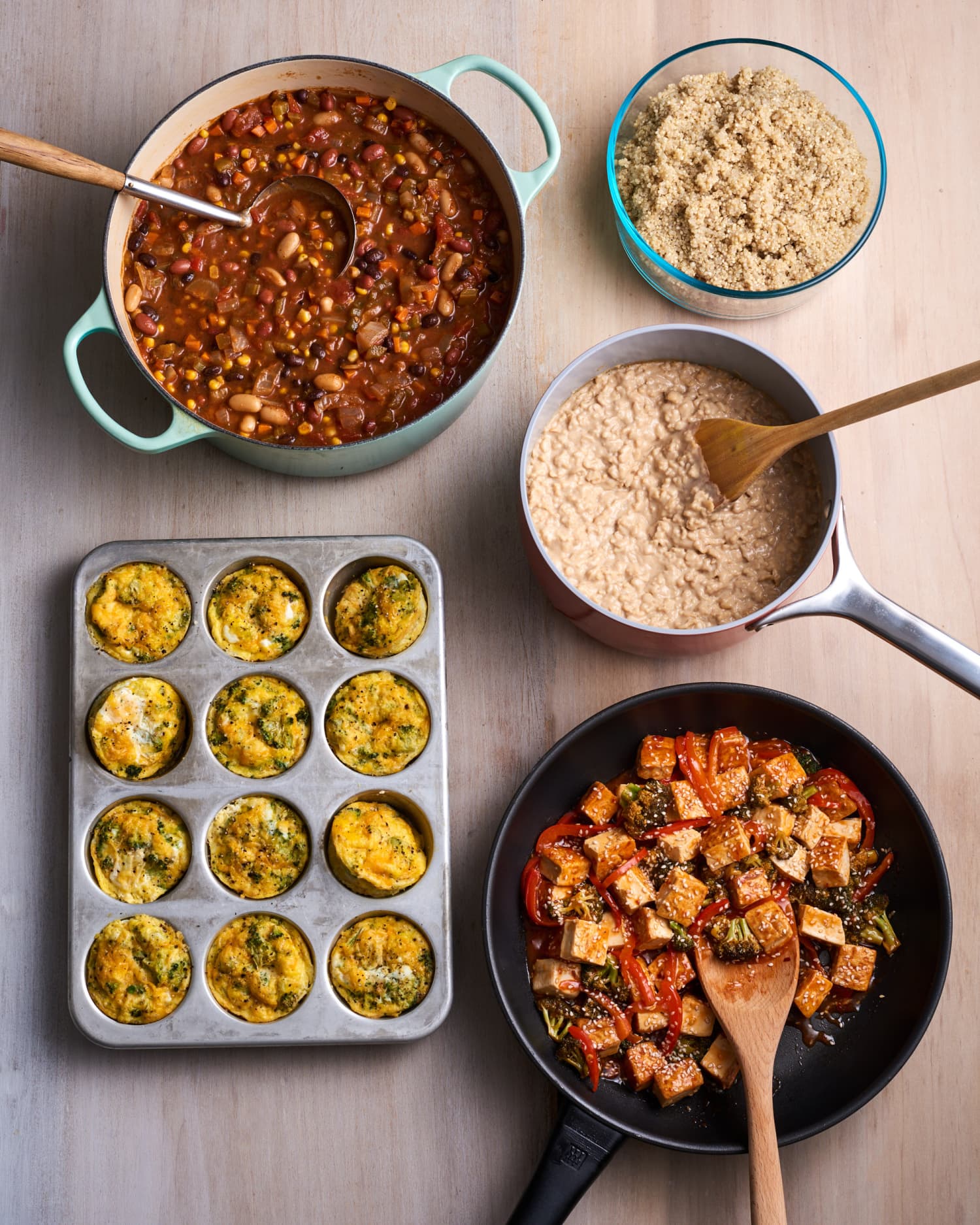 How I Prep a Week of High-Protein Vegetarian Breakfasts, Lunches, and Dinners in Just 2 Hours