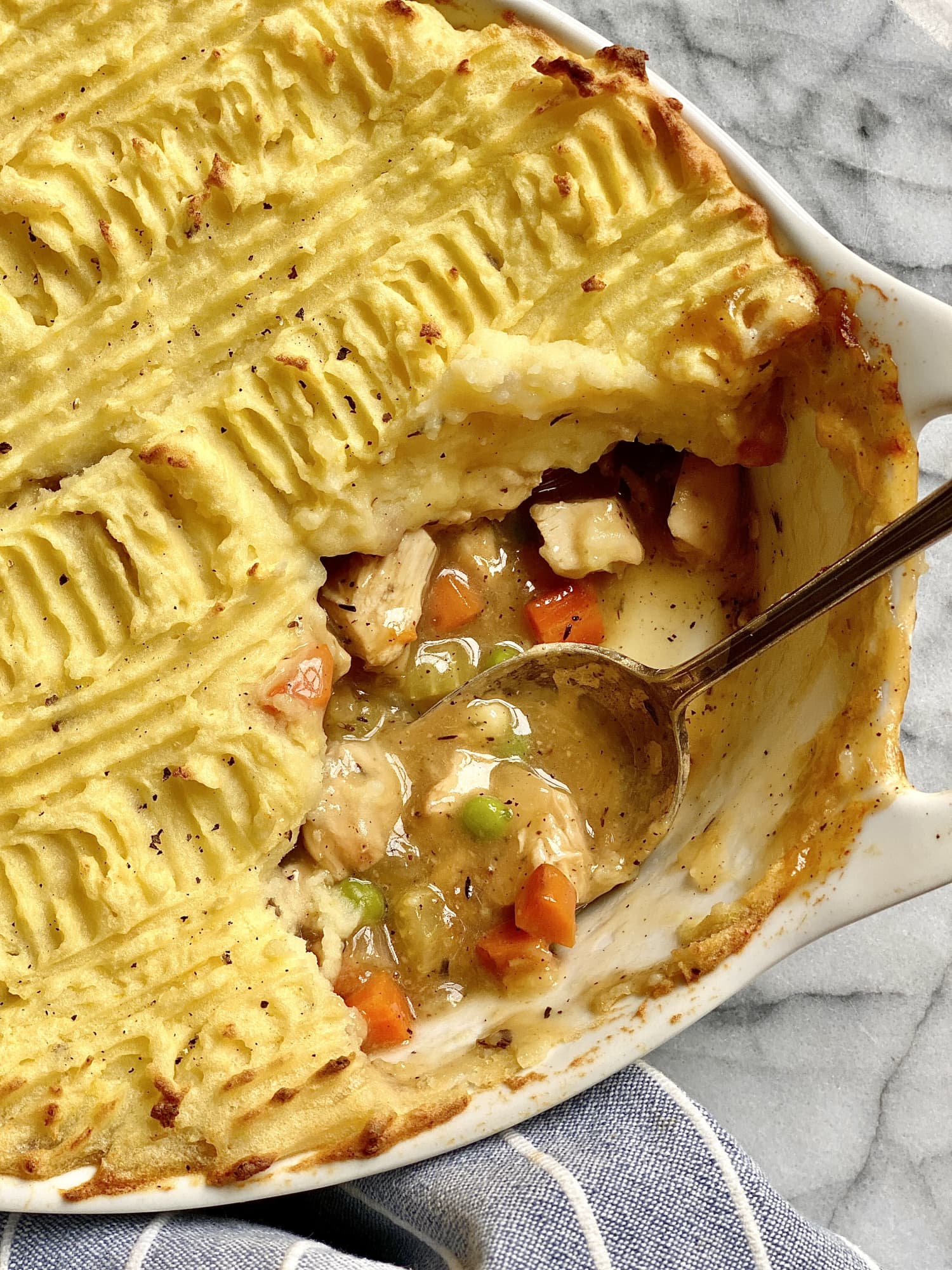 turkey shepherds pie with gravy