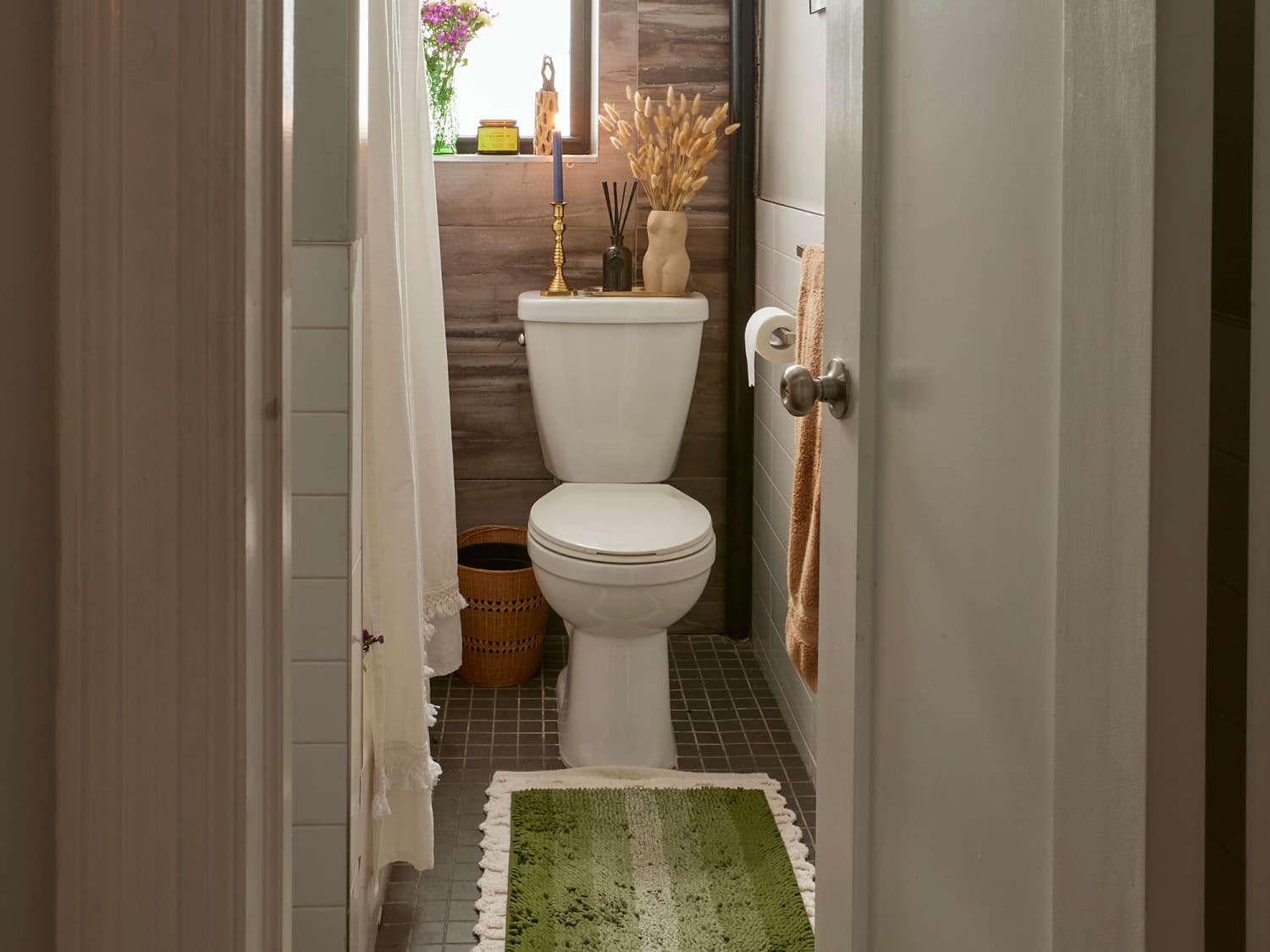 This Budget-Friendly Trick Can Make a Bathroom Floor Look More Luxe