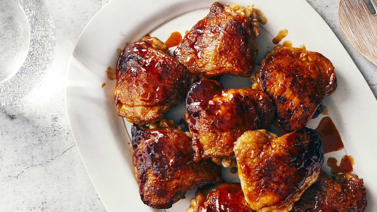 Crisped and Dipped Chicken Thighs-image